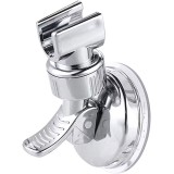 Suport pentru dus, JENUOS&reg;, ABS/PVC, Cu ventuza, reglabil 360 grade, Alb/Argintiu