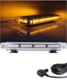 40 LED Lumina de Stroboscopica 55cm Lampa Girofar Avertizare Galben 12V 24V cu Magnetica
