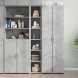 VidaXL Dulap &icirc;nalt, gri beton, 30x41x185 cm, lemn prelucrat