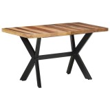 Cumpara ieftin Masa de bucatarie, 140x70x75 cm, lemn masiv, finisaj miere