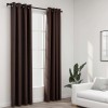 VidaXL Perdele opace aspect p&acirc;nză ocheți 2 buc. gri taupe 140x225 cm 321201