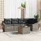 vidaXL Set de canapele pentru grădină 6 pcs Gri Rattan poli 3346729