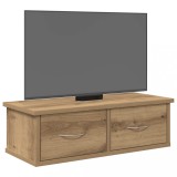 Gossi dulap de perete, stejar artizanal, 60x26x18,5 cm, lemn compozit