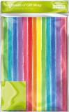 Hartie de impachetat - Rainbow Stripes Wrap &amp; Tag | Great British Card Company
