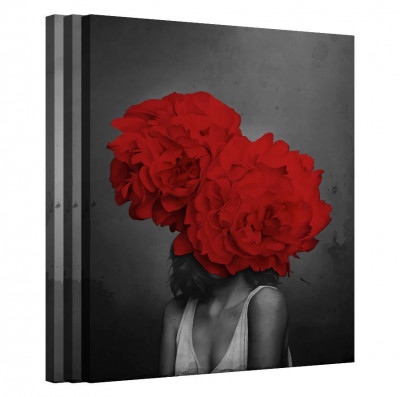 Tablou Canvas, Tablofy, Bundle &amp;middot; Symphony Rose, Printat Digital, 120 &amp;times; 50 cm foto