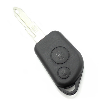 Citroen / Peugeot - Carcasa cheie cu 2 butoane si suport de baterie foto