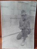 Fotografie, soldat cu pusca, 1926