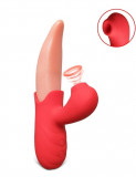 Vibrator Tongue with Sucking Red