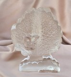 SOLIFLORA VINTAGE DIN STICLA MASIVA CU MODEL IN RELIEF, WALTHER ANII&#039;70