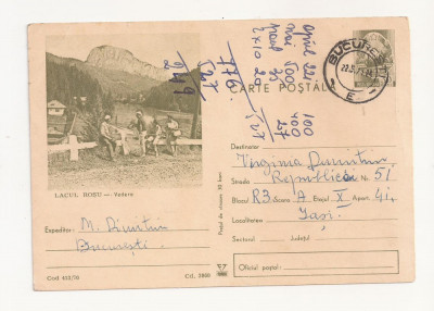 RF26 -Carte Postala- Lacul Rosu, circulata 1971 foto