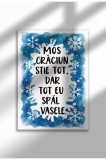 Poster de Crăciun fără ramă - Imprimare digitală - Mos Craciun Stie tot | A4 (21 x 29.7 cm)