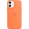 Husa de protectie Apple Silicone Case cu MagSafe pentru iPhone 12 Mini, Kumquat, Blister