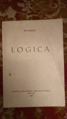 NAE IONESCU,LOGICA ULTIMUL CURS1934-1935 /PRIMA EDITIE,1943 /STARE BUNA foto