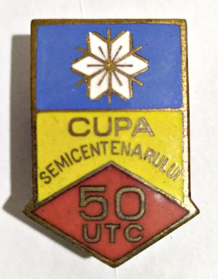 INSIGNA CUPA SEMICENTENARULUI 50 ANI UTC UTM PCR foto