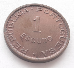 257. Moneda Angola 1 escudo 1972 foto