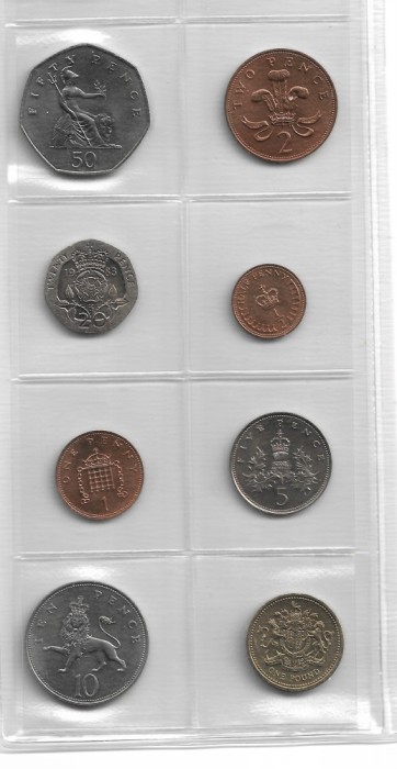 MAREA BRITANIE - Set Complet Monede 1983 - UNC