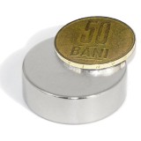 Magnet Neodim Puternic Disc 30x10mm 20kg Nichelat