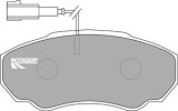 MOTAQUIP LVXL1035 set placute frana,frana disc