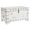 Cufăr Lemn Mango DKD Home Decor 78.7x43x45.7cm Alb Maro Lada Depozitare Cutie cu Capac