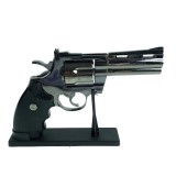 Cumpara ieftin Bricheta Tip Pistol Antivant PYTHON 357, Metal, Suport Inclus + 6 Gloante Imitatie, Reincarcabila Gaz, Cadou Barbati