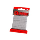 Elastic simplu plat, latime 6.6 mm, lungime 5 m, Gri deschis, Crisalida