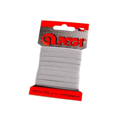 Elastic simplu plat, latime 6.6 mm, lungime 5 m, Gri deschis foto