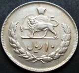 Moneda exotica 10 RIALI / RIALS - IRAN , anul 1974 *cod 1418 B - EXCELENTA!, Asia