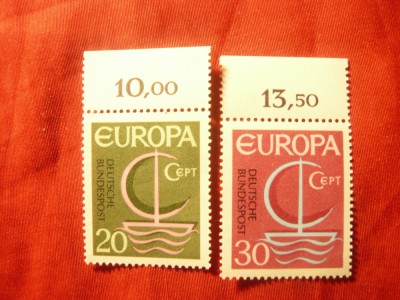 Serie RFG 1966 - Europa CEPT , 2 valori foto