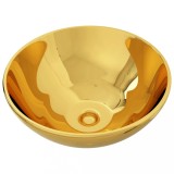 Cumpara ieftin Chiuveta, auriu, 32,5 x 14 cm, ceramica