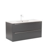 Dulap inferior Vario Trim 100 cu lavoar antracit-antracit
