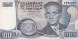 AUSTRIA 1000 SCHILLING 1983 VF