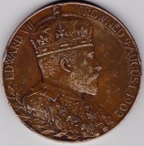 Marea Britanie Anglia Medalie King Edward VII Queen Alexandra Coronation 1902, Europa