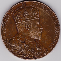 Marea Britanie Anglia Medalie King Edward VII Queen Alexandra Coronation 1902