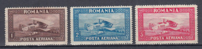 ROMANIA 1928 LP 80 a C. RAIU FILIGRAN VERTICAL SERIE MNH foto