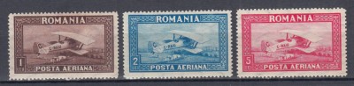 ROMANIA 1928 LP 80 a C. RAIU FILIGRAN VERTICAL SERIE MNH foto