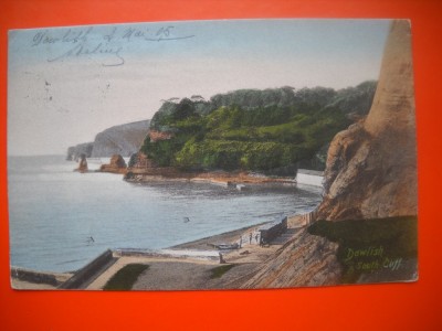 HOPCT 8559 DALISH COUTH CLIFF IN 1905 -ANGLIA-UK-EUROPA- STAMPILOGRAFIE FRUMOASA-CIRCULATA foto