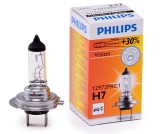 Bec auto cu halogen pentru far Philips Vision +30% lumina H7 12V 55W PX26D , 1 buc. 12972PRC1