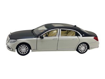 Macheta mercedes benz s-class 1/24 alb negru, sunet, lumini foto