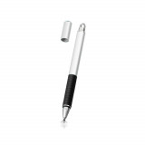 Stylus Pen Universal, 2in1 Android, iOS - Techsuit JC02,Argintiu