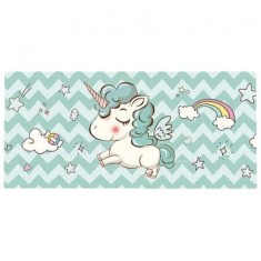 Mousepad Profesional pentru Gaming, 90 x 40 cm, Baza Cauciucata si Cusaturi Laterale, Compatibil Laptop sau Calculator, Premium, Unicorn, CBD CORAL BE