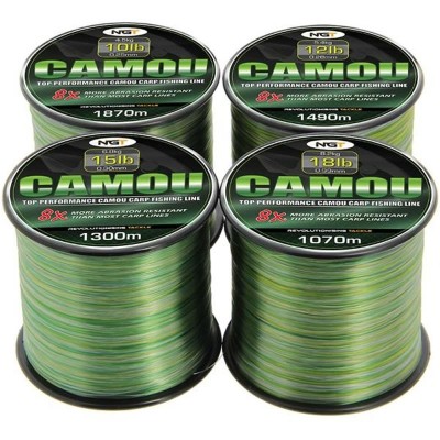 Fir Monofilament NGT Camo Line, 0.30mm, 6.80kg/15lb, 1300m foto