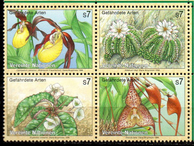 NATIUNILE UNITE - VIENA 1996, Flora, serie neuzata, MNH foto