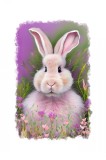 Cumpara ieftin Sticker decorativ, Iepure, Roz, 85 cm, 6580ST, Oem