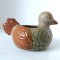 Rata ceramica, suport de ghiveci mic / miniatural, 11x7x6cm