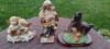 Set 3 Bibelouri Portelan Colectie, Diverse Dimensiuni, Decoratiuni Casa, Stare Buna