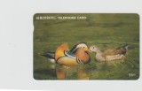 bnk card Cartele telefonice - Coreea de Sud - fauna - pasari - Mandarin Duck (Letter K) - Col:O9405111 (K)