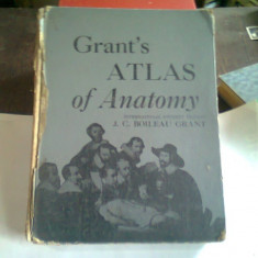 AN ATLAS OF ANATOMY - J.C. BOILEAU GRANT