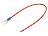 Cablu CHEVAL 250mm cu terminale presate roșu neizolat M6WI-250RD025