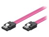 Cablu SATA L-Tip 0,5m Roz