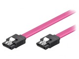 Cablu SATA L-Tip 0,5m Roz